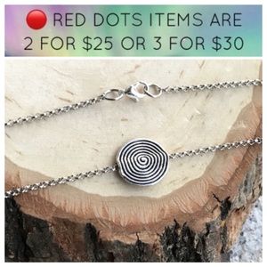 🔴SALE ! swirl coin medal stainless steel chain